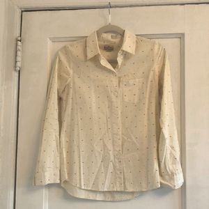 Madewell Broadway and Broome Polka Dot Button Down